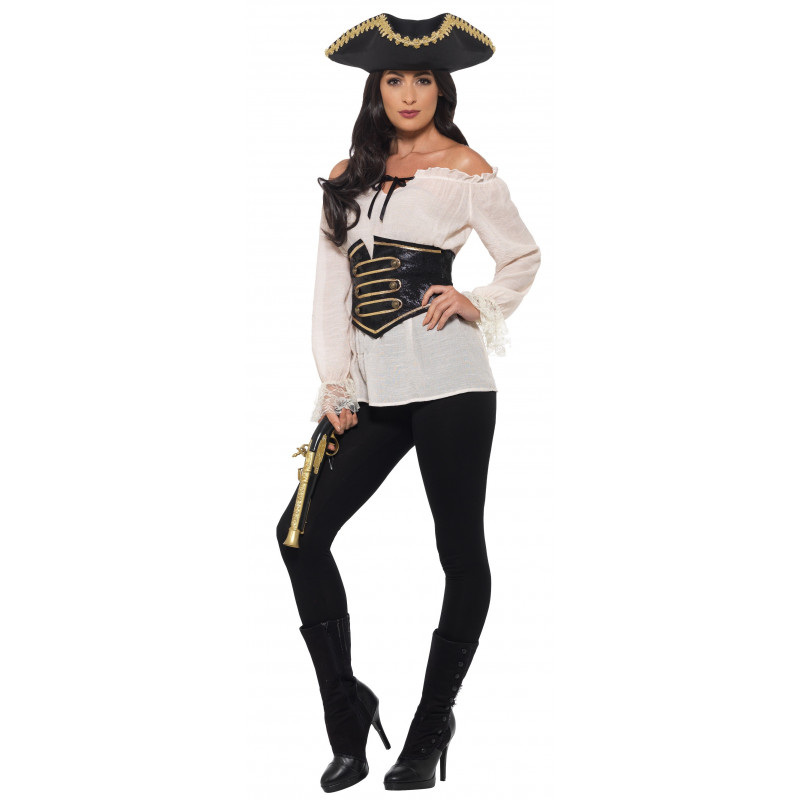Pirata Blanca con Corpiño para Mujer | Comprar Online