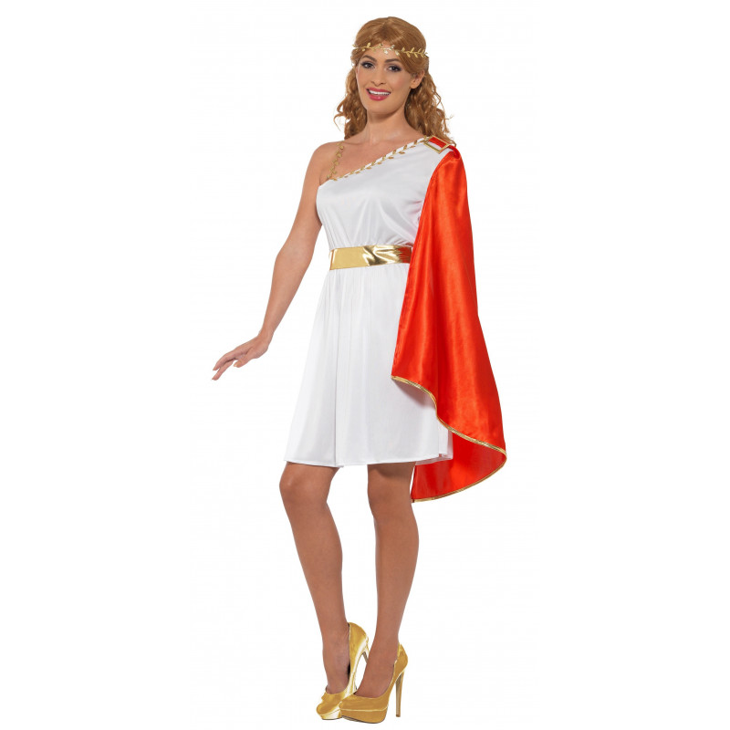 Diploma pierna Cantidad de Disfraz de Dama Romana para Adulto | Comprar Online