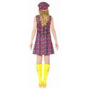Disfraz de Hippie Años 60 Multicolor para Mujer