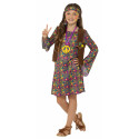 Disfraz de Hippie con Chaleco para Niña