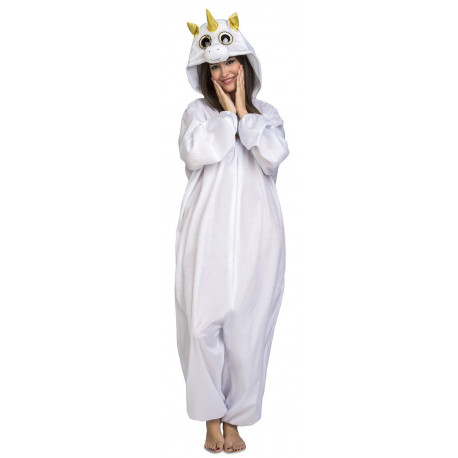 Disfraz de Unicornio Blanco Ojazos para Adulto