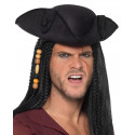 Sombrero de Capitán Pirata Negro