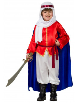 Disfraz de Príncipe Árabe con Capa para Niño