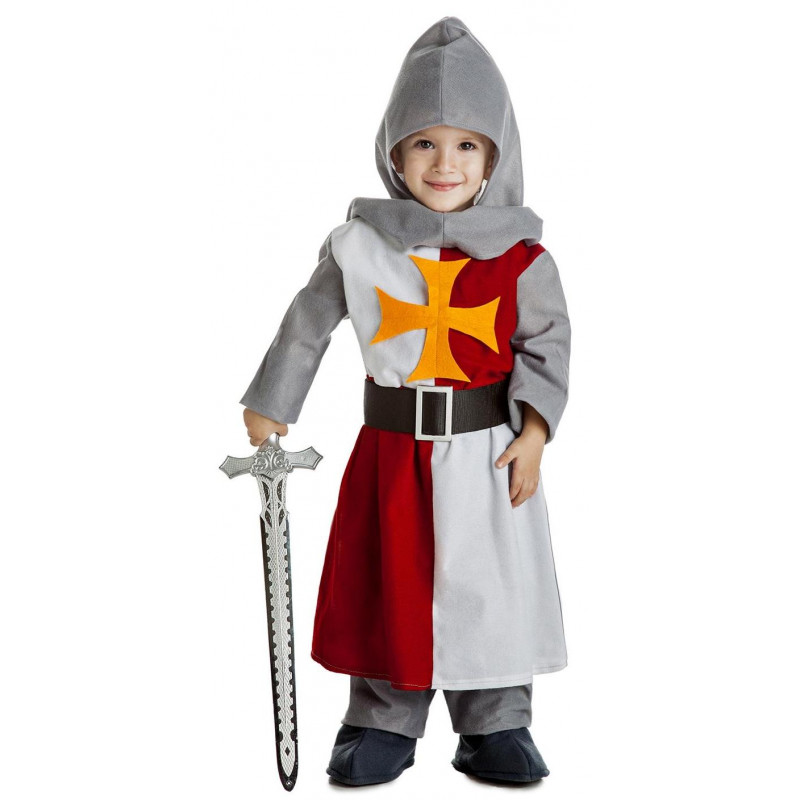 septiembre pastor Gracia Disfraz de Caballero Cruzado Medieval Infantil | Comprar