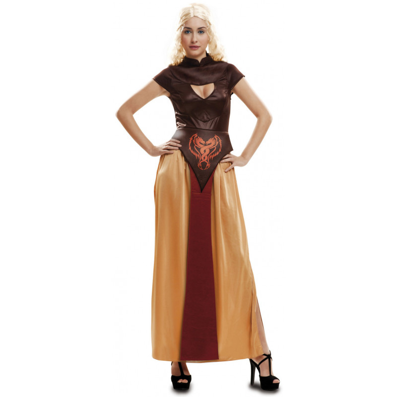 Controlar cura camioneta Disfraz de Daenerys Marrón Medieval para Mujer | Comprar