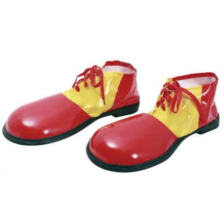 Zapatos de Payaso Amarillos y Rojos para Adulto