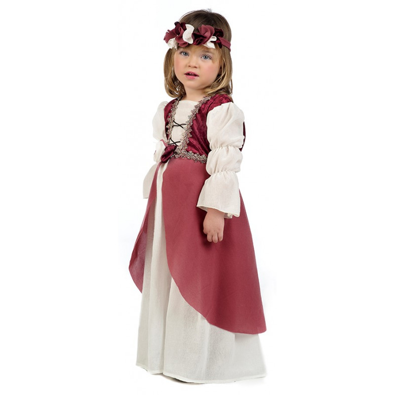 Disfraz de Clarisa Medieval Rosa para Comprar Online