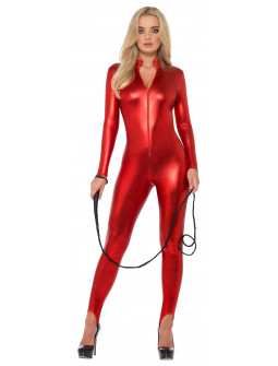 Malla Roja Metalizada para Mujer