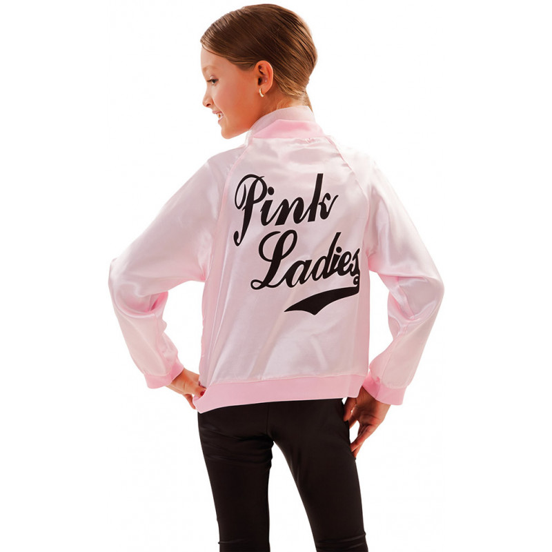  Chaqueta de mujer rosa para niñas, disfraz de Grease para  niños, talla M : Ropa, Zapatos y Joyería