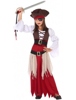 Disfraz de Pirata Corsaria para Niña