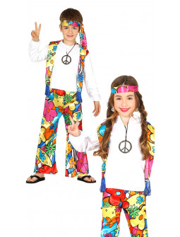 Disfraz de Hippie Colorido Infantil