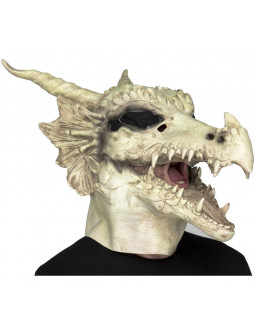 Máscara de Calavera de Dragón con Mandíbula Móvil