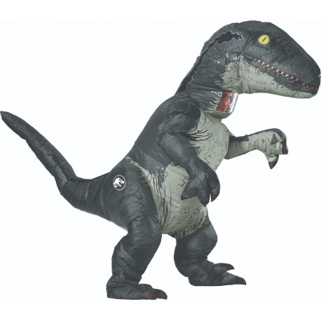 Disfraz de Dinosaurio Velociraptor Hinchable para Adulto