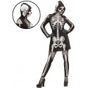 Disfraz de Esqueleto Manga Larga para Mujer