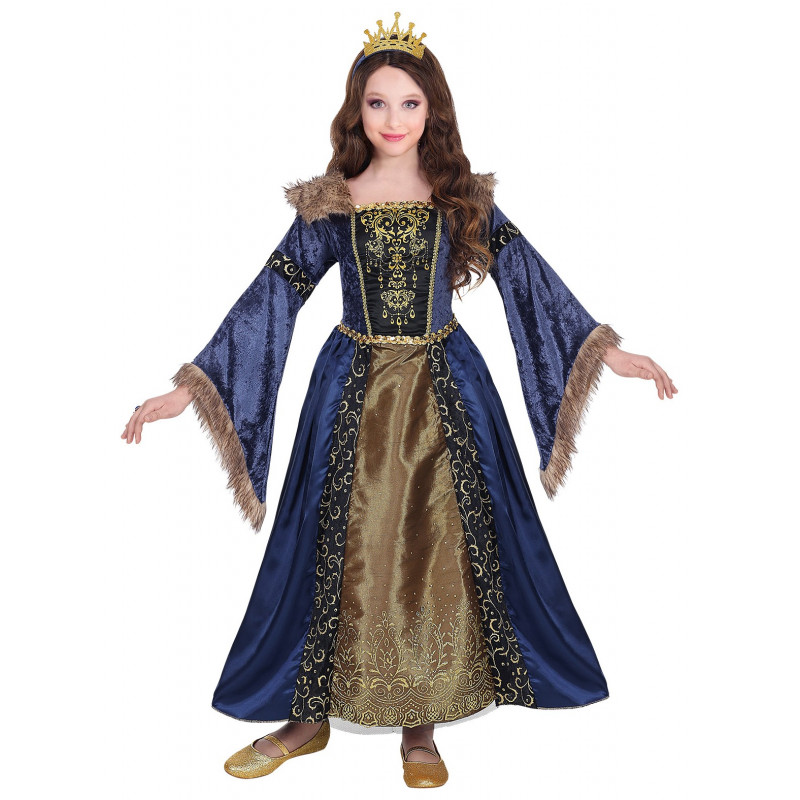 Volver a disparar cine temblor Disfraz de Reina Medieval Elegante para Niña | Comprar