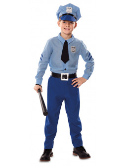 Disfraz de Policía Azul Infantil