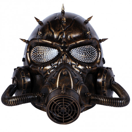 Máscara de Gas Steampunk Dorada