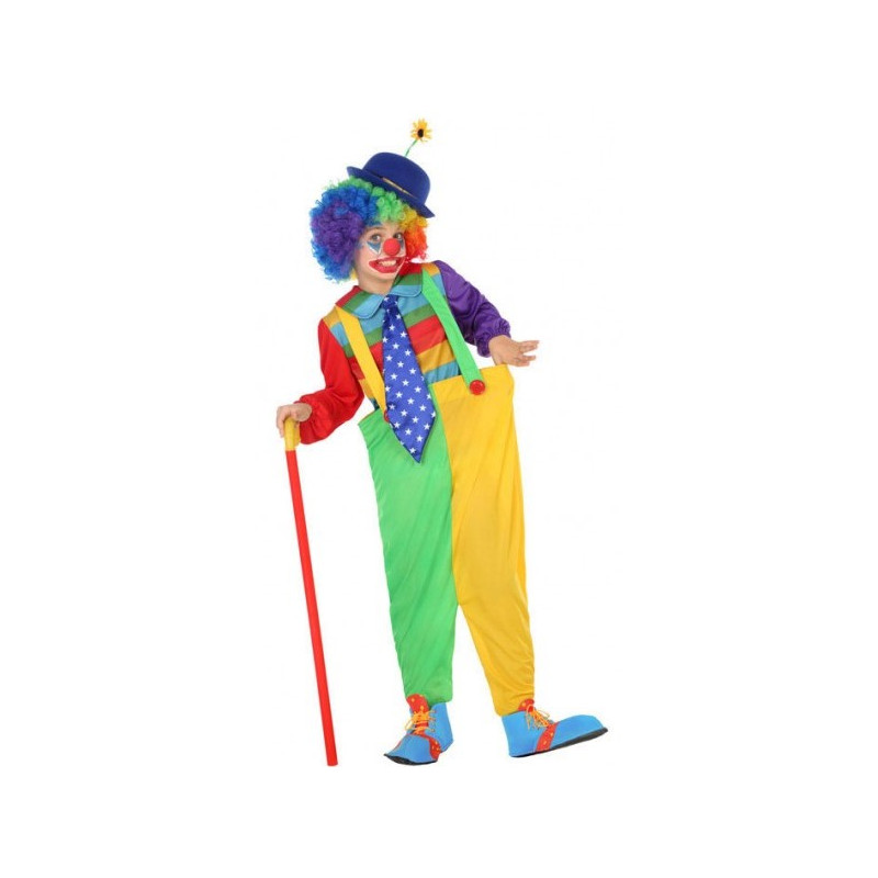 Disfraz de Payaso Multicolor para Niño | Comprar Online