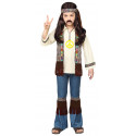 Disfraz de Hippie Años 60 con Chaleco Infantil