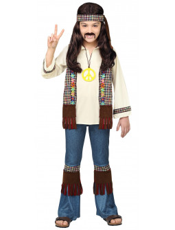 Disfraz Hippie Años 70 para Niña | Comprar Online