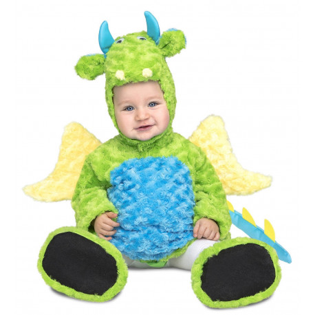 Disfraz de Dragón Verde de Peluche para Bebé