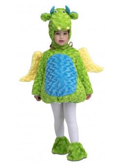 Disfraz de Dragón Verde de Peluche Infantil