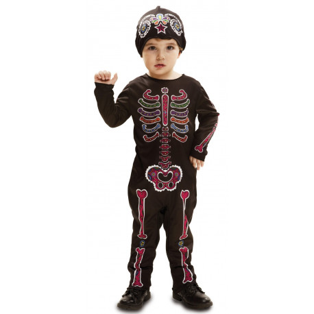 Disfraz de Esqueleto Catrín Multicolor para Bebé
