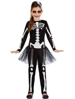 Disfraz de Esqueleto con Tutú para Niña