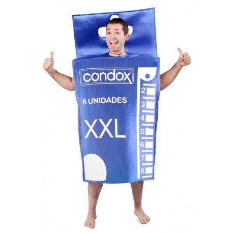 Disfraz de Caja de Condones XXL para Adulto