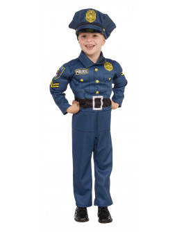 Disfraz de Policía Musculoso para Niño