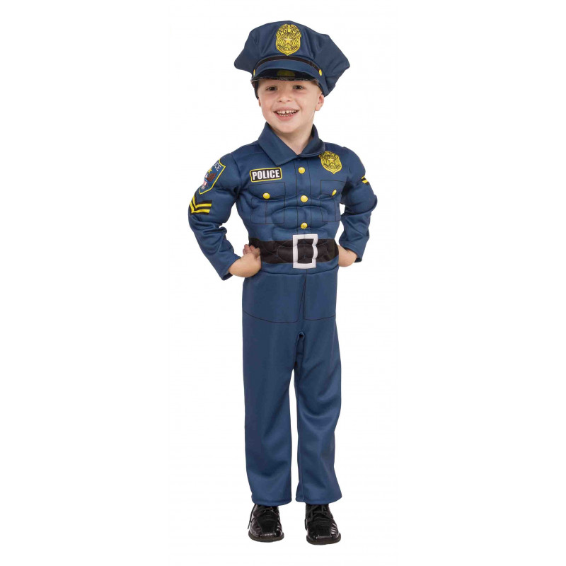 al límite Corrupto . Disfraz de Policía Musculoso para Niño | Comprar Online