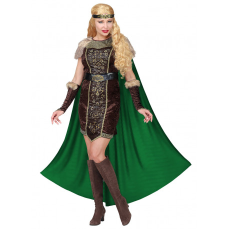 Disfraz de Reina Vikinga Elegante para Mujer