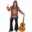 Disfraz de Hippie Pacifista con Chaleco para Hombre