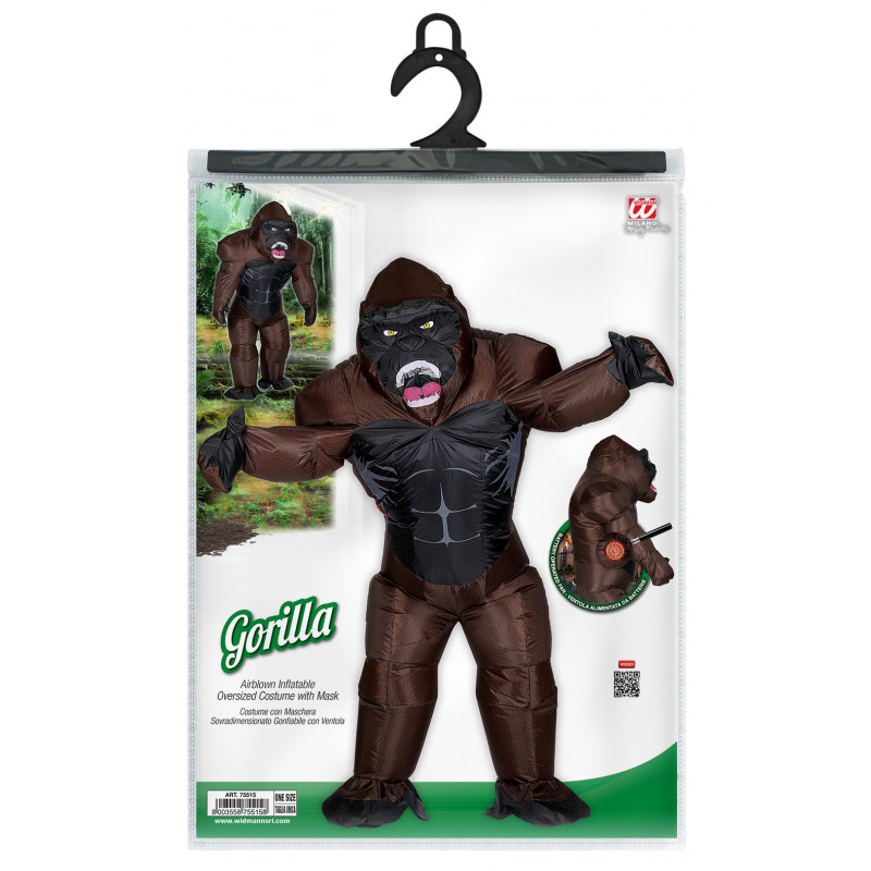 Desmenuzar Cambios de Meditativo Disfraz de Gorila King Kong Hinchable para Adulto | Comprar