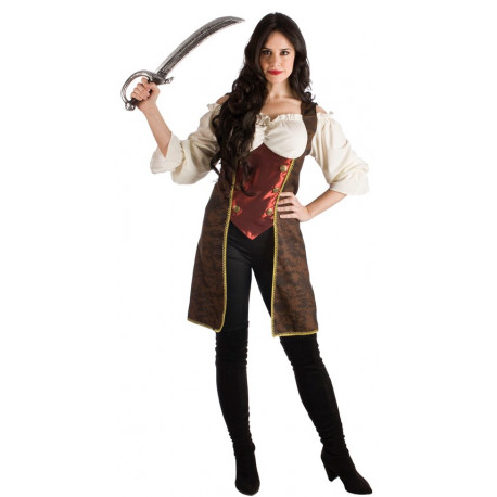 Disfraz de Capitana Pirata Elegante para Mujer