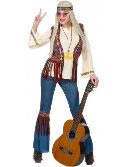 Disfraz de Hippie Años 60 para Mujer
