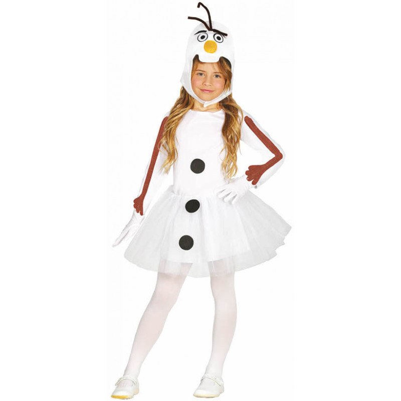 preparar Ahora Soberano Disfraz de Muñeco de Nieve Olaf para Niña | Comprar Online