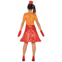 Disfraz de Payasa Roja y Amarilla para Mujer