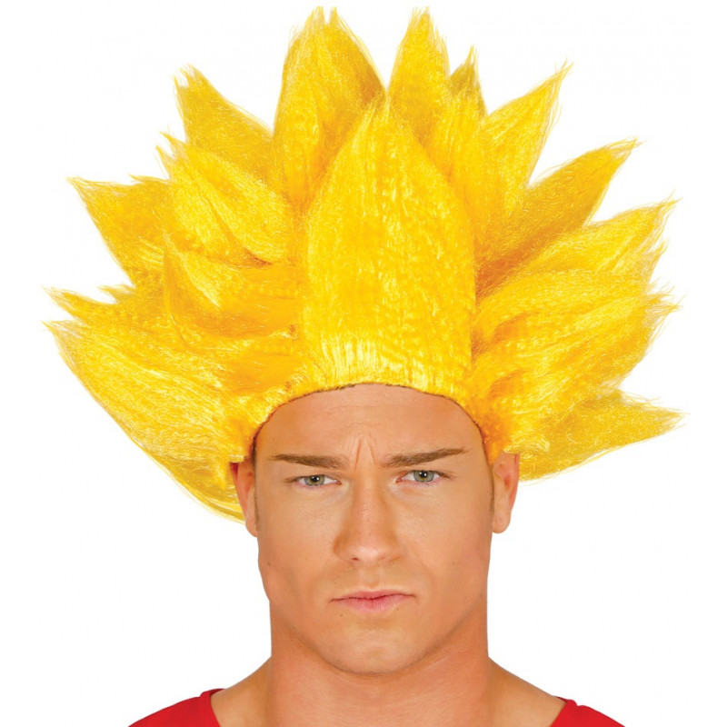 Peluca de Goku Super Saiyan Amarilla