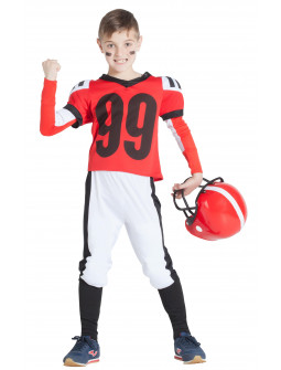 Disfraz de Jugador de Fútbol Americano Rojo para Niño