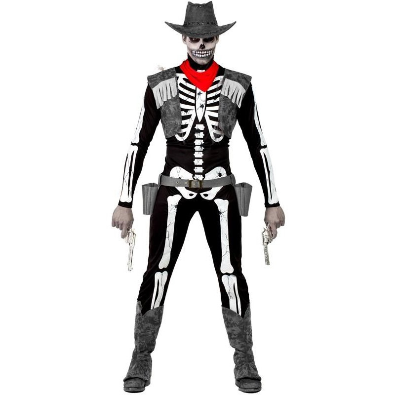 Suplemento irregular En realidad Disfraz de Vaquero Esqueleto para Hombre | Comprar Online