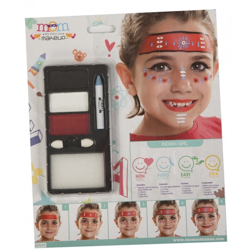  Kit de Maquillaje de India Infantil