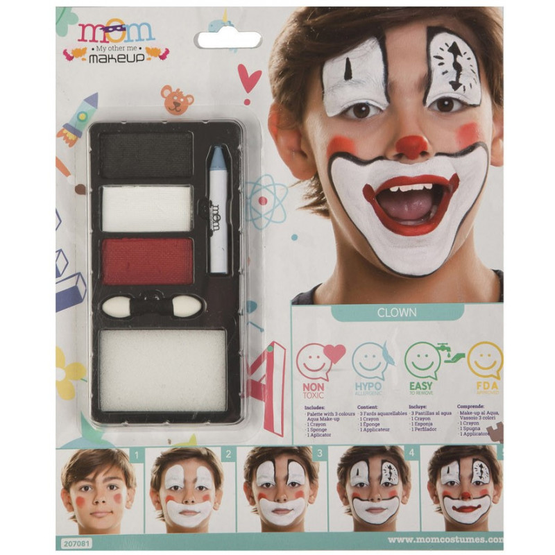  Kit de Maquillaje de Payaso Infantil