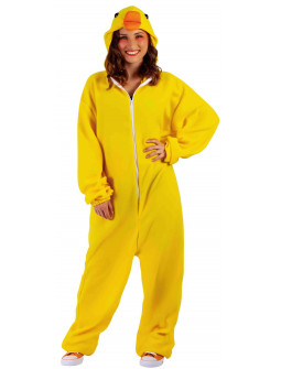 Disfraz de Pato Amarillo Pijama para Adulto