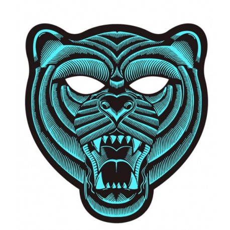 Máscara de Tigre con Luz Led y Activación por Sonido