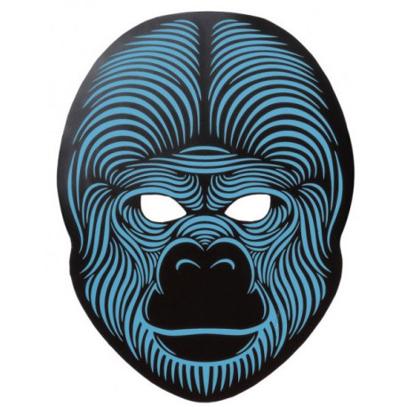 Máscara de Gorila con Luz Led y Activación por Sonido