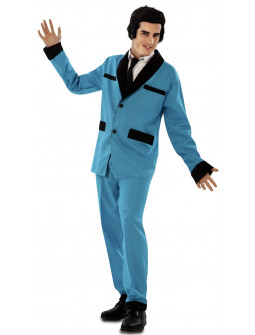 Disfraz de Rockabilly Azul Años 50 para Hombre