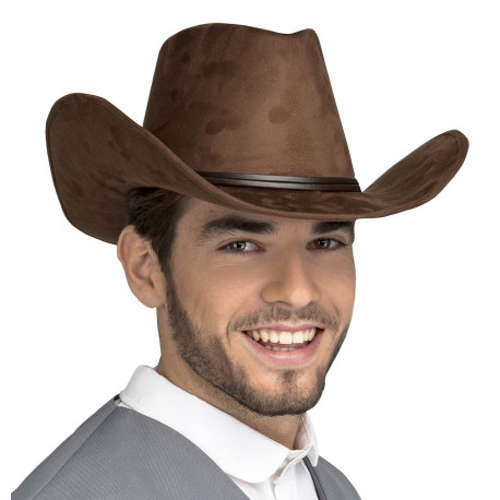 Sombrero de Cowboy Marrón Oscuro Premium