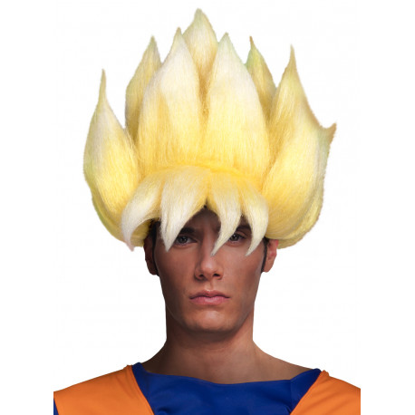 Peluca de Goku Saiyan Dragon Ball para Adulto