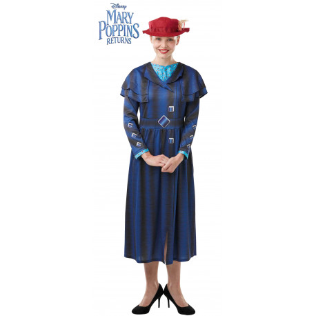Disfraz de Mary Poppins Azul para Adulto